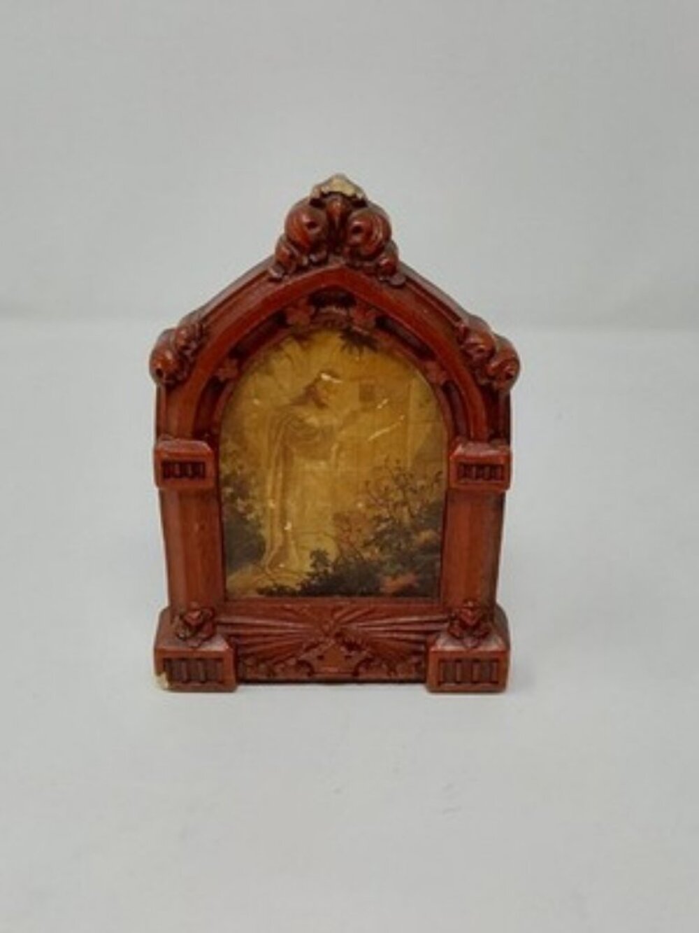 Vntge 1942 Warner Sallman Christ at Heart's Door Bookend Kriebel & Bates 6x4.25"